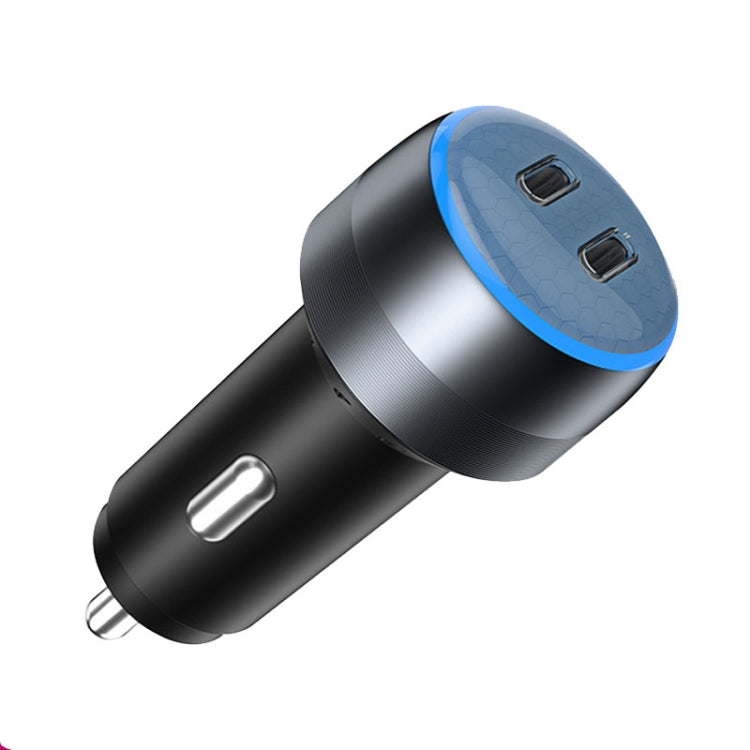IBD355-2C Dual PD Smart Car Phone Charger With LED Light, Spec: PD45W+PD45W - Car Charger by PMC TechLife | Online Shopping South Africa | PMC TechLife