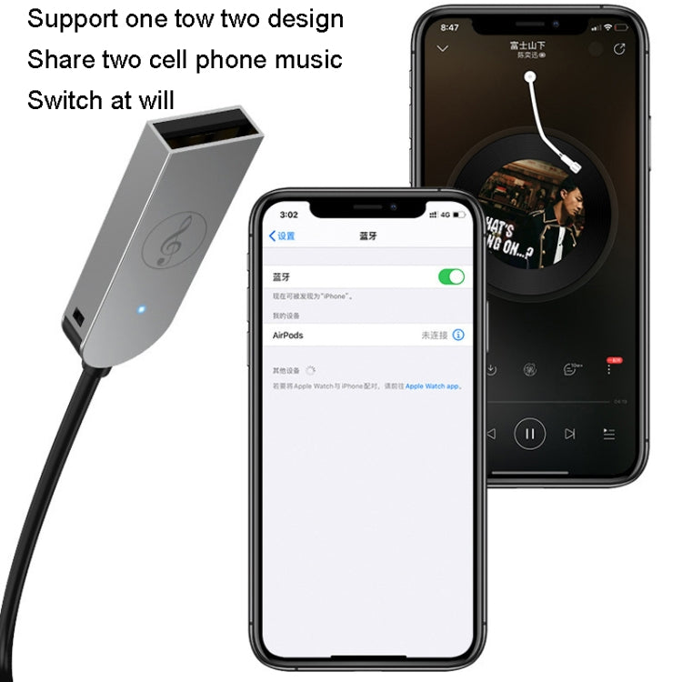 AUX Car Bluetooth Receiver Adapter 3.5mm Audio Receiver - Bluetooth Adapters by PMC TechLife | Online Shopping South Africa | PMC TechLife | Buy Now Pay Later Mobicred