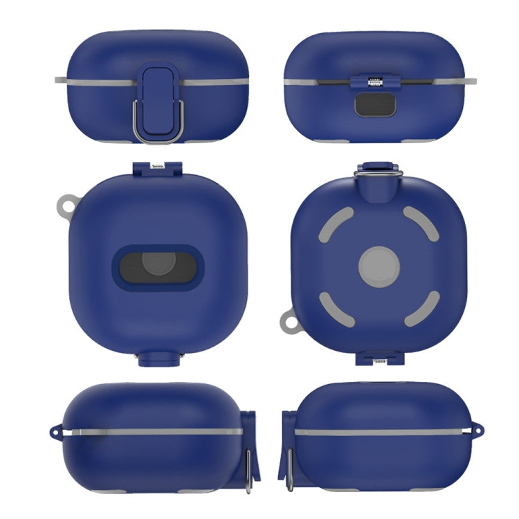 D10 For Samsung Galaxy Buds Live/Buds Pro/Buds 2 Shockproof Earphone Protective Cover Conjoined Switch(Blue)