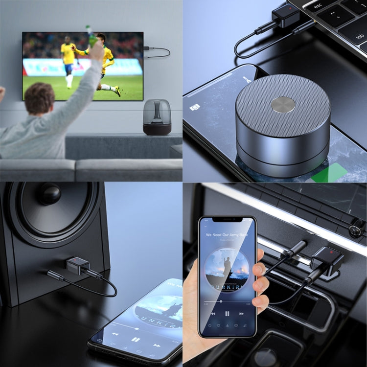 RX-TX-413 USB Bluetooth Receiving Launch 2 In 1 Adapter(Black) - Audio Receiver Transmitter by PMC TechLife | Online Shopping South Africa | PMC TechLife