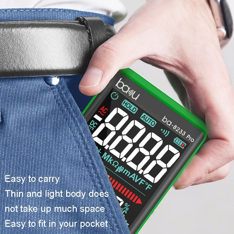 BAKU BA-8233 Pro Electric Maintenance Resistor Current Touch Screen Digital Mulitmeter(Green) - free shipping - PMC TechLife - Order now!