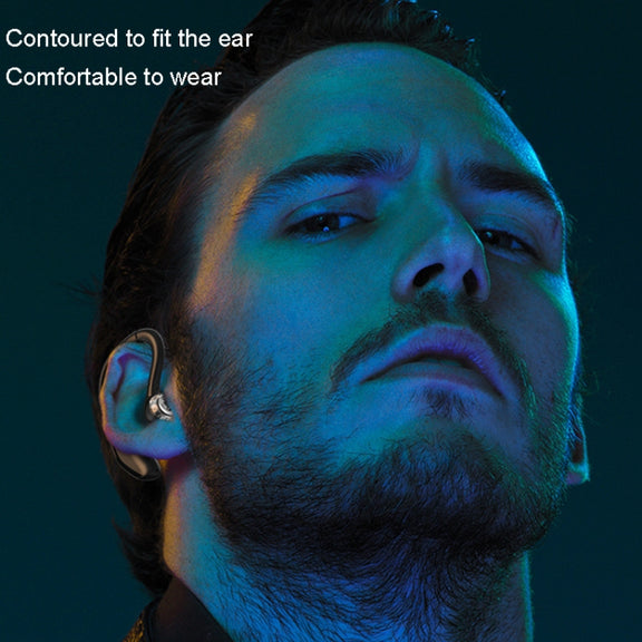 M-800 Left and Right Rotation Business Stereo Bluetooth Earphone(Blue)