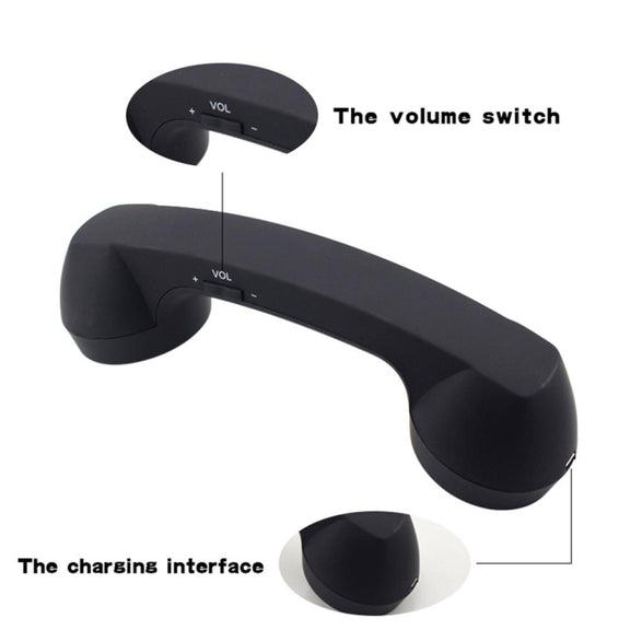 Bluetooth Wireless Connection Retro Microphone External Mobile Phone Handset(Red)