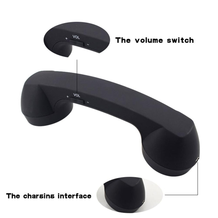 Bluetooth Wireless Connection Retro Microphone External Mobile Phone Handset(Pink)