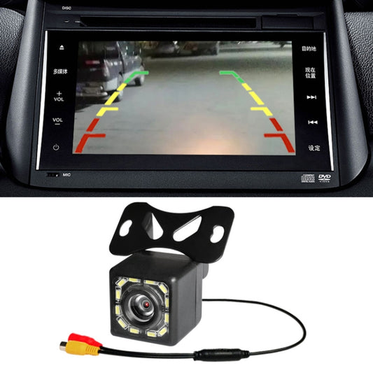 R0003 LED Fill Light External Reversing Video Camera HD Night Vision CCD Car Camera 12 Lights Camera(N System) - free shipping - PMC Jewellery - Order now!