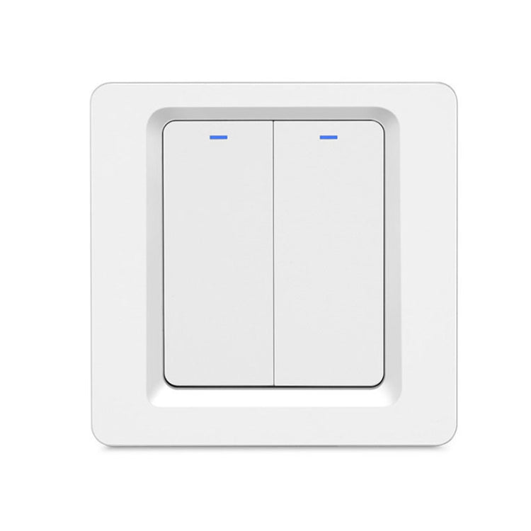 Tuya ZigBee Smart Single-fire Zero-fire Sharing Switch Phone Control Voice Panel EU Plug, Spec: 2 Buttons - Smart Switch by PMC TechLife | Online Shopping South Africa | PMC TechLife