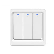Tuya ZigBee Smart Single-fire Zero-fire Sharing Switch Phone Control Voice Panel EU Plug, Spec: 3 Buttons