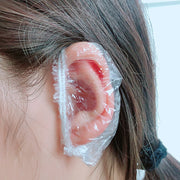 5bags Ears Disposable Water-resistant Earmuffs Hair Dyeing Bathing Beauty Water-resistant Earmuffs(White)