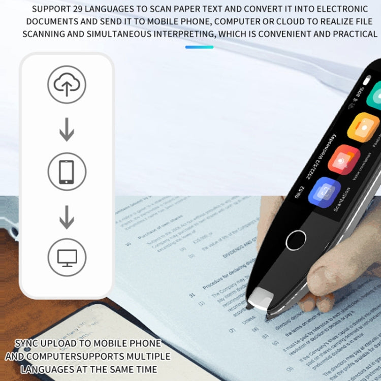 Hishell 3.5 inch Offline Photo Scanning Pen Dictionary Translation Recording Pen(S40) - free shipping - PMC Jewellery - Order now!
