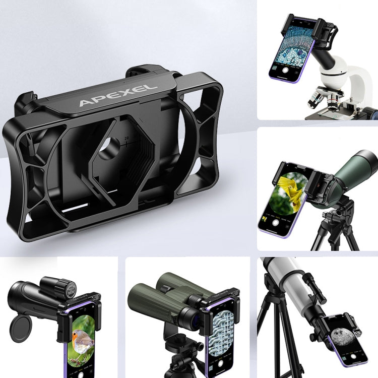 APEXEL APL-F002 Dual Monocular Bird Watching Camera Universal Eyepiece Connector Phone Accessories(Black) - free shipping - PMC Jewellery - Order now!
