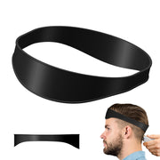 Salon Neck Hair Line Guide Barber Trim Ruler Hair DIY Tool Hair Trimming Template Tools(Black)