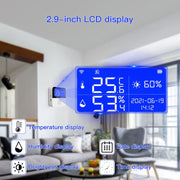 Tuya WIFI Temperature And Humidity Sensor With 2.9inch LCD Display,Spec: With Sensing Line