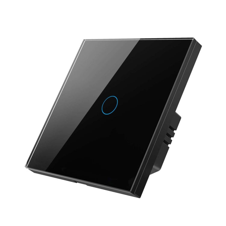 Tuya ZigBee Zero Firewire Touch Wall Remote Control Switch Light Control Voice Switch EU Plug, Style: 1 Gang (Black) - Smart Switch by PMC TechLife | Online Shopping South Africa | PMC TechLife