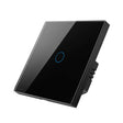 Tuya ZigBee Zero Firewire Touch Wall Remote Control Switch Light Control Voice Switch EU Plug, Style: 1 Gang (Black) - Smart Switch by PMC TechLife | Online Shopping South Africa | PMC TechLife