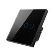 Tuya ZigBee Zero Firewire Touch Wall Remote Control Switch Light Control Voice Switch EU Plug, Style: 3 Gang (Black) - Smart Switch by PMC TechLife | Online Shopping South Africa | PMC TechLife