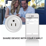 Tuya Smart App Wifi Smart Socket Phone Remote Timing Voice Switch Supports Alexa US Plug, Style: 20A Power Model