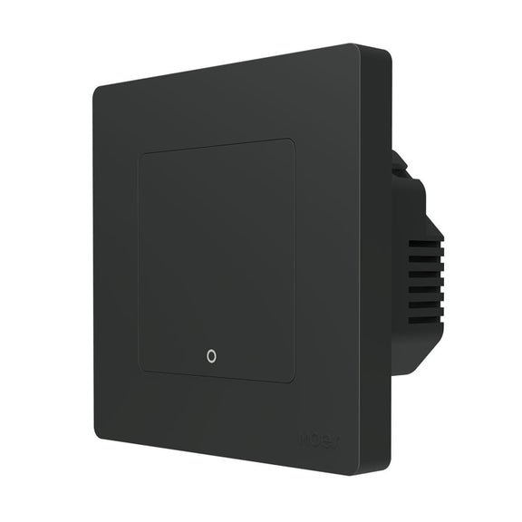 Tuya ZigBee Smart Single-fire Zero-fire Sharing Timing Voice Wall Switch EU Plug, Style: 1 Way (Gray)