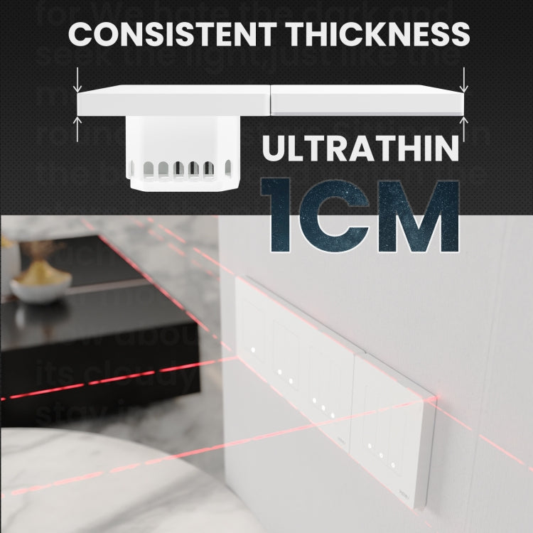 Tuya ZigBee Smart Single-fire Zero-fire Sharing Timing Voice Wall Switch EU Plug, Style: 2 Ways (White Scene Casual Post) - Smart Switch by PMC TechLife | Online Shopping South Africa | PMC TechLife