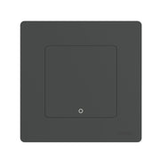 Tuya ZigBee Smart Single-fire Zero-fire Sharing Timing Voice Wall Switch EU Plug, Style: 1 Way (Gray Scene Casual Post)