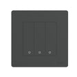 Tuya ZigBee Smart Single-fire Zero-fire Sharing Timing Voice Wall Switch EU Plug, Style: 3 Ways (Gray Scene Casual Post) - Smart Switch by PMC TechLife | Online Shopping South Africa | PMC TechLife