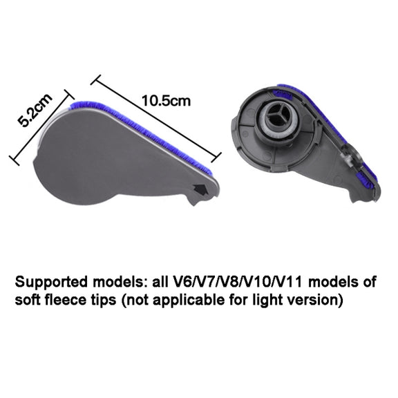 For Dyson V7 V8 V10 V11 V15  Vacuum Cleaner Soft Velvet Suction Head Side Cover