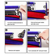 For Dyson V7 V8 V10 V11 V15  Vacuum Cleaner Soft Velvet Suction Head Side Cover