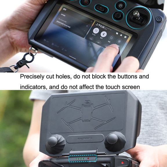 Sunnylife YK558 With Screen Remote Control Shielding Protection Cover For DJI Mini 3 / 3 Pro / Mavic 3 / RC Pro(Black)
