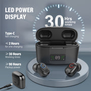 Z-127D In-ear Sound Amplifier Digital Display Hearing Aid Earphone(Red and Blue)