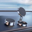 Multi-Angle Positioning Car Folding Circular Car Magnetic Suction Bracket(Silver) - Car Holders by PMC TechLife | Online Shopping South Africa | PMC TechLife