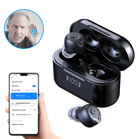 GM-903 Bluetooth Dual Host Digital Hearing Aids LCD Display Elderly Sound Amplifier(Black) - Hearing Aids by PMC Jewellery | Online Shopping South Africa | PMC Jewellery | Buy Now Pay Later Mobicred