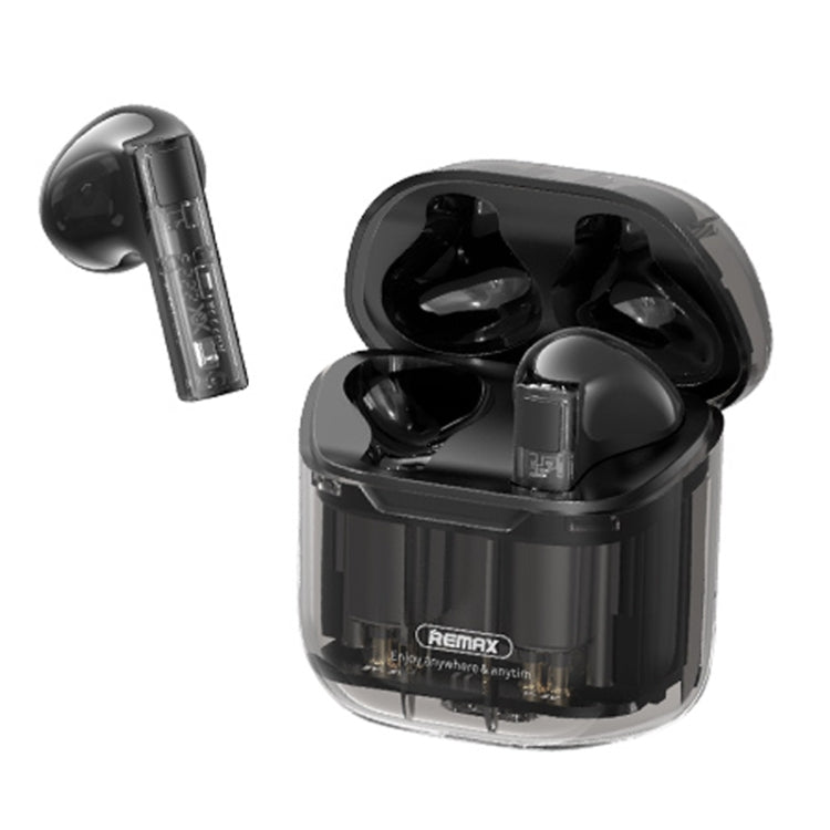 REMAX CozyBuds 6C TWS Transparent Cabin Low Delay Wireless Bluetooth Headset(Black) - TWS Earphone by REMAX | Online Shopping South Africa | PMC TechLife | Buy Now Pay Later Mobicred