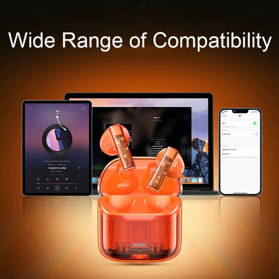 REMAX CozyBuds 6C TWS Transparent Cabin Low Delay Wireless Bluetooth Headset(Orange)