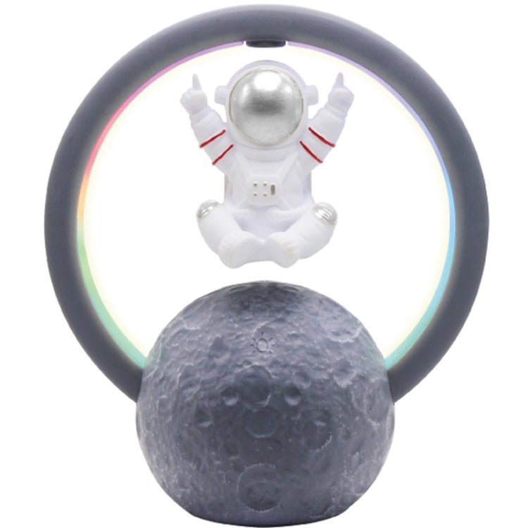 Y-598 Suspended Astronaut Bluetooth Speaker RGB Light Subwoofer Ornament,Spec: 598B Golden+Gift Bag