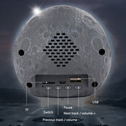 Y-598 Suspended Astronaut Bluetooth Speaker RGB Light Subwoofer Ornament,Spec: 598B Golden+Gift Bag