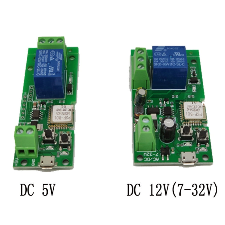 2pcs Sonoff Single Channel WiFi Wireless Remote Timing Smart Switch Relay Module Works, Model: 12V - free shipping - PMC Jewellery - Order now!