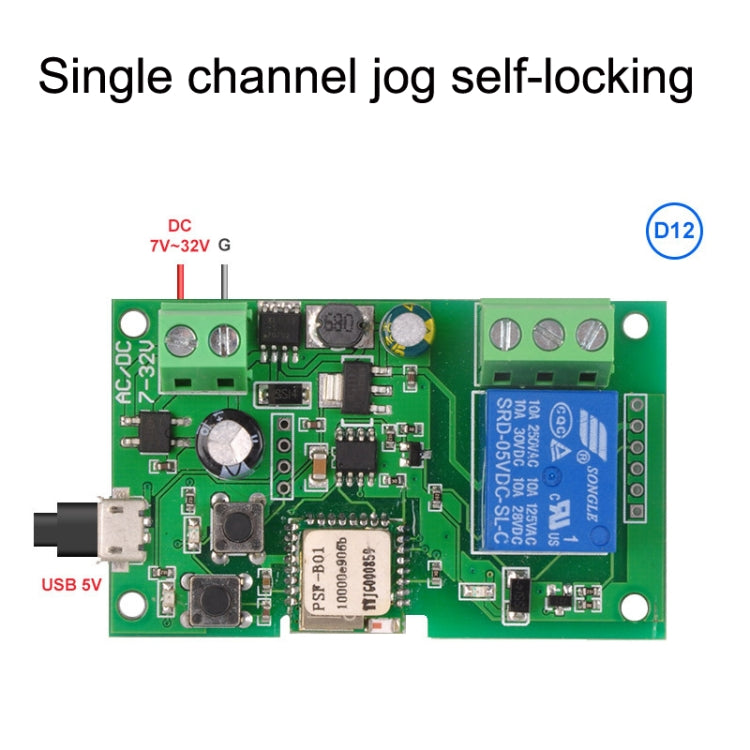 2pcs Sonoff Single Channel WiFi Wireless Remote Timing Smart Switch Relay Module Works, Model: 12V - free shipping - PMC Jewellery - Order now!