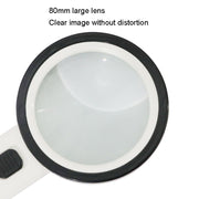 JHS407 30X Handheld HD Magnifier With LED Light(Paper Package)