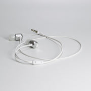 For Oculus Quest 2 VR Glasses Ear-in Headset 3.5 Elbow Aluminum Earphones(White)