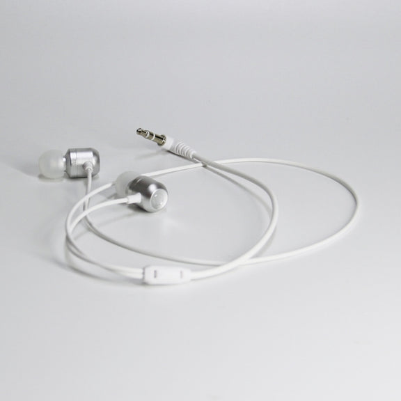 For Oculus Quest 2 VR Glasses Ear-in Headset 3.5 Elbow Aluminum Earphones(White)