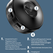 M1S Bone Conduction Stereo Vibrator Speaker Bluetooth Earphones(Black)