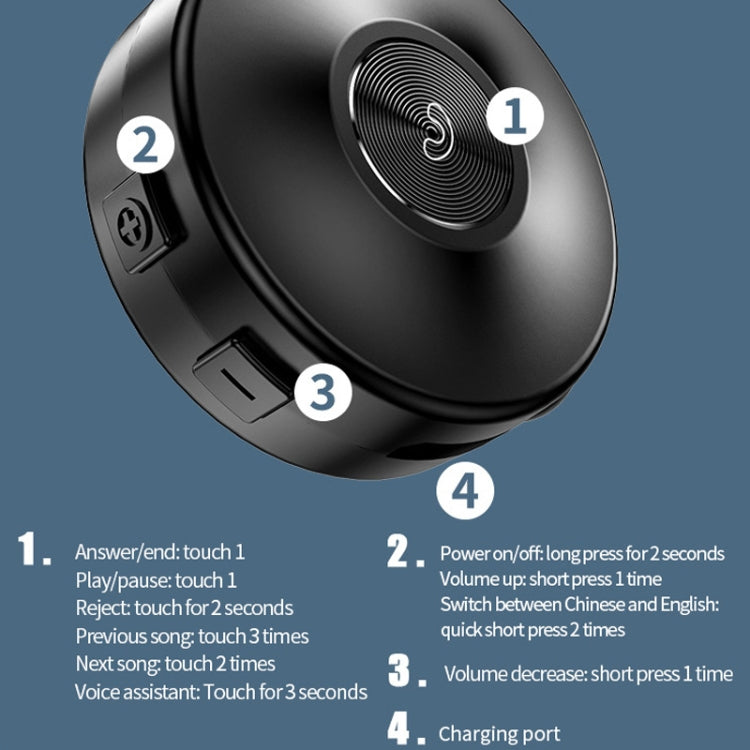 M1S Bone Conduction Stereo Vibrator Speaker Bluetooth Earphones(Black)