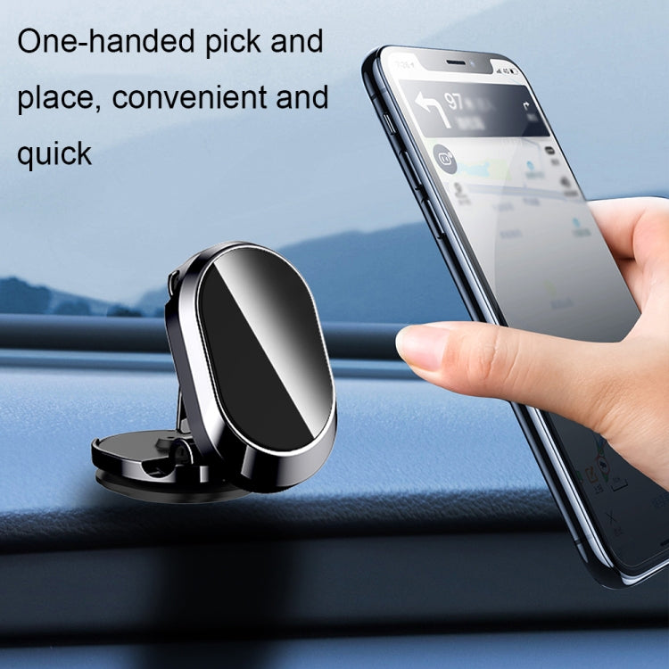 U18 Mini Car Foldable Rotating Magnetic Mobile Phone Navigation Holder(Black) - free shipping - PMC TechLife - Order now!