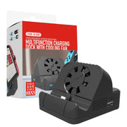 For Nintendo Switch / Switch OLED SW300 HDMI Video Casting Converter Cooling Fan Base Charger(Black)