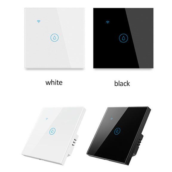 WIFI 20A Water Heater Switch Black High Power Time Voice Control EU Plug