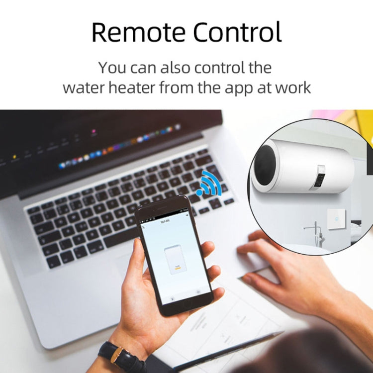Tuya ZigBee 40A Smart High Power Water Heater Light Air Conditioner Switch Time Voice Remote Control(Black) - Smart Switch by PMC TechLife | Online Shopping South Africa | PMC TechLife