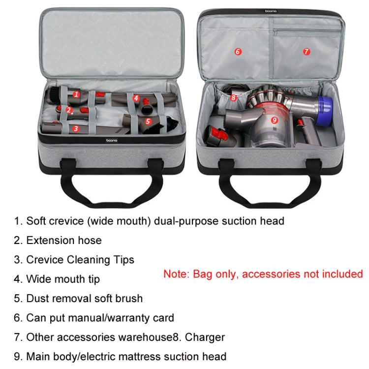 Baona BN-DS009 For Dyson Mite Removal Instrument Multifunctional Vacuum Cleaner Storage Bag, Fabric: Leather - free shipping - PMC Jewellery - Order now!
