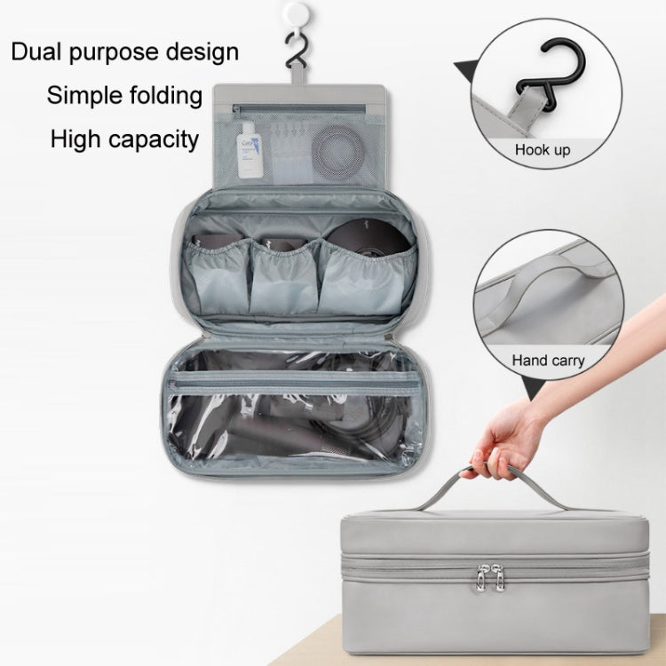Baona BN-DS006 for Dyson Airwrap Multifunctional PU Leather Storage Bag(Grey) - free shipping - PMC TechLife - Order now!