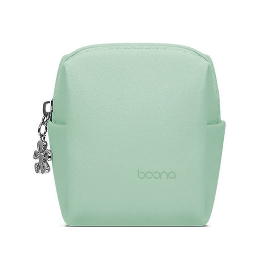 Baona BN-G003 Leather Mini Portable Multifunctional Digital Storage Bag(Zipper Green) - free shipping - PMC Jewellery - Order now!