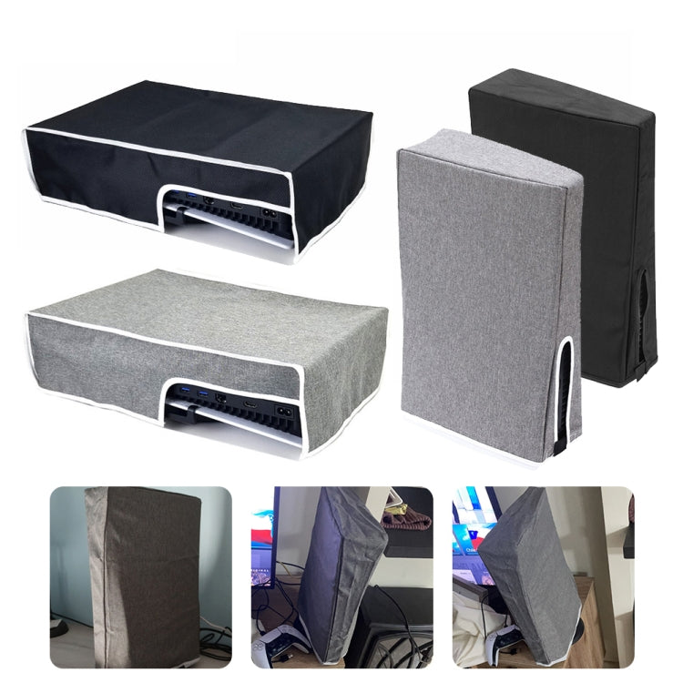 PS5-1 for Snoy PS5 Game Console Water-resistant and Dustproof Protective Cover(Vertical Gray)