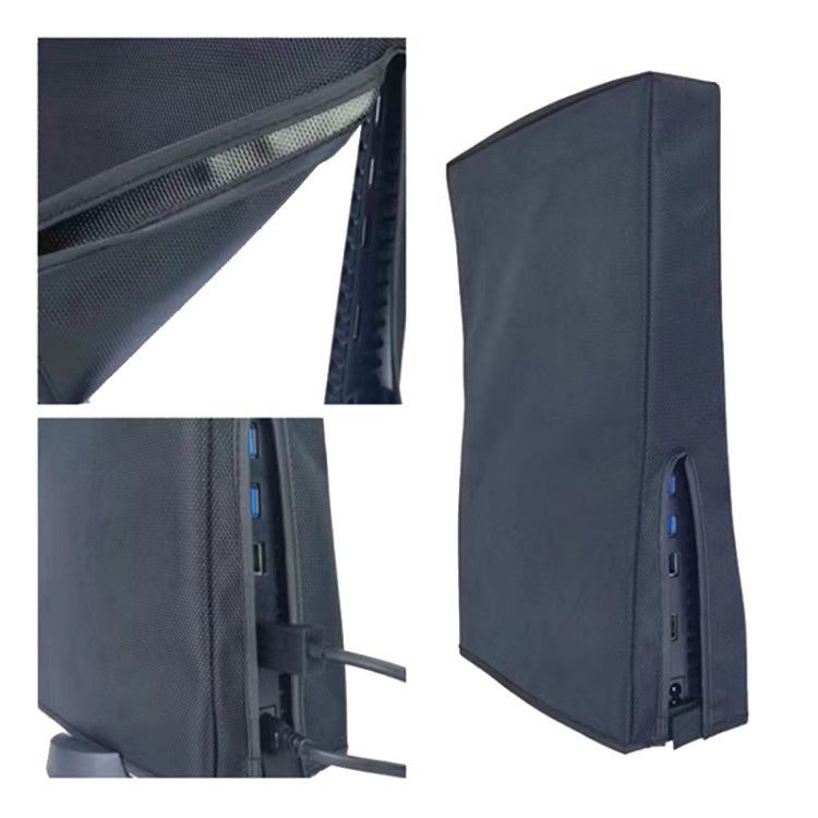 PS5-1 for Snoy PS5 Game Console Water-resistant and Dustproof Protective Cover(Vertical Black)